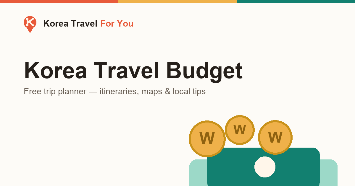Korea Travel Budget Breakdown 2026: How Much Does a Trip Really Cost?
